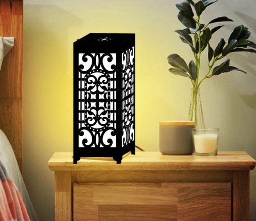 Designer Table Lamp Night Lamp for Bedroom, Home Decor Items, Lamp for Living Room Black Color(Design 2) - Image 5