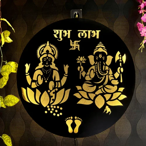 Ganesh Laxmi Wall Decor Light