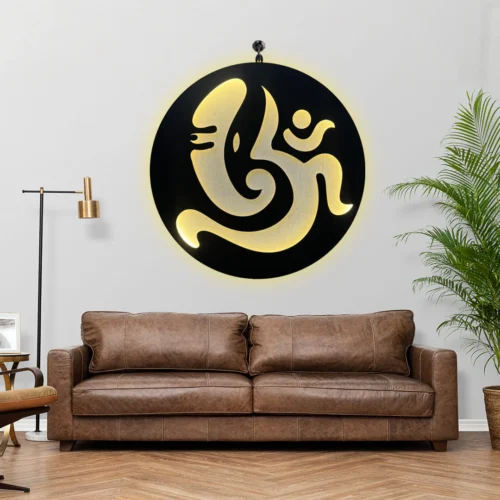 OM Ganesha LED Wall Decor Light - Image 2