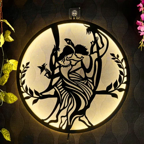 Radhe Krishna LED Wall Decor Light