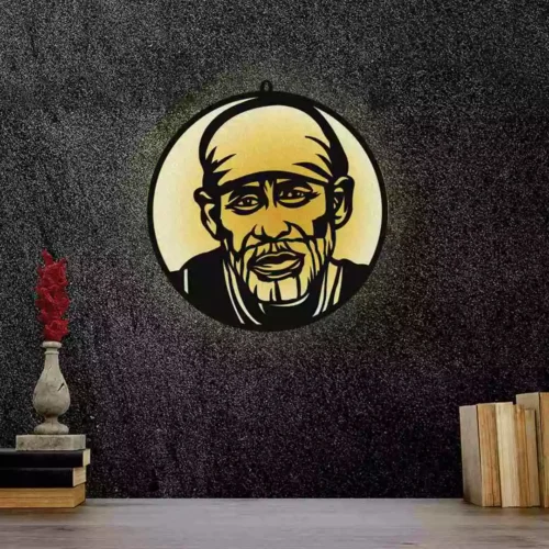 Sai Baba Wall LED Wall Decor Light - Image 3