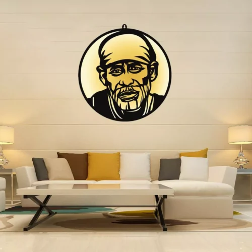 Sai Baba Wall LED Wall Decor Light - Image 2