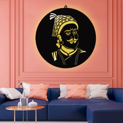 Shivaji Maharaj LED Wall Decor Light