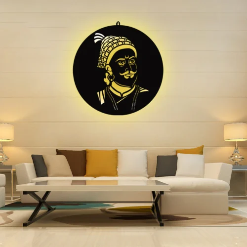 Shivaji Maharaj LED Wall Decor Light - Image 3