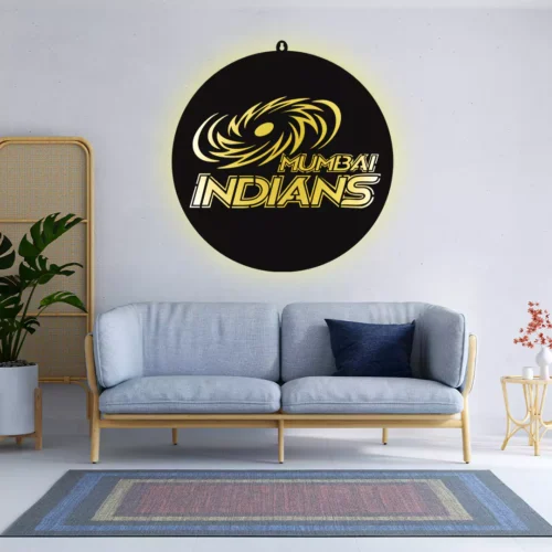 Mumbai Indians IPL LOGO LED Wall Decor Light