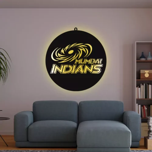 Mumbai Indians IPL LOGO LED Wall Decor Light - Image 3