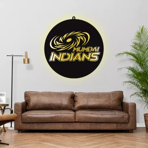 Mumbai Indians IPL LOGO LED Wall Decor Light - Image 2