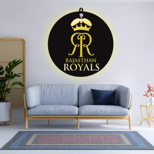 Rajasthan Royals IPL LOGO LED Wall Decor Light