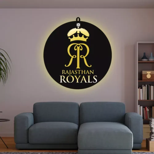 Rajasthan Royals IPL LOGO LED Wall Decor Light - Image 3