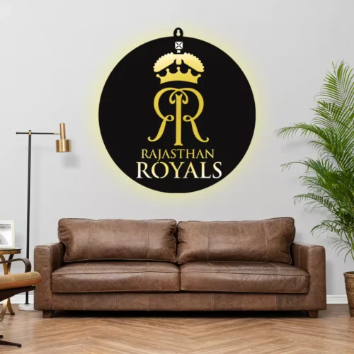 Rajasthan Royals IPL LOGO LED Wall Decor Light - Image 2